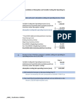 EXERCISE 6-3 Reconciliation of Absorption and Variable Costing Net Operating Incomes