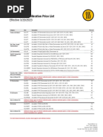 ThermoWorks Calibration Price List