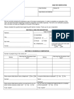 LDSS-3668 Shelter Verification