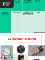 Le Courant Electrique Continu Cours PPT 2 La Tension Electrique