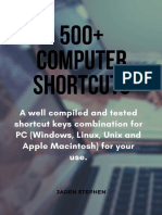 500 Computer Shortcuts PDF