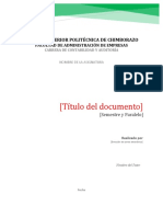 Formato para Entregar Trabajos