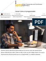 Cómo Pensar Como Un Programador - WeRemote
