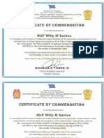 Certificate of Commendation