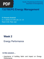 Week 2 - Energy Performance