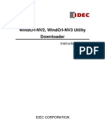 IDEC WindO I NV2 and WindO I NV3 Utility Downloader Manual