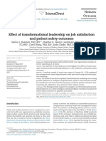 Effect of Transformational Leadership On Job Satisfaction An - 2018 - Nursing Ou