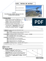 Activité 1 Notion de Vecteurs