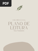 Plano de Leitura - Novo Testamento