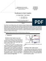 Informe Rectificador de Onda Completa