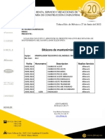 Bitacora de Mantenimiento Manipulador Telescopico JCB 42-2