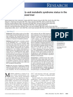 Research: Mediterranean Diets and Metabolic Syndrome Status in The PREDIMED Randomized Trial