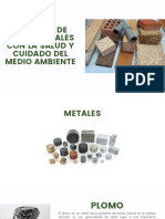 P. Relacion de Materiales Con La Salud y Cuidado Del Medio Ambiente