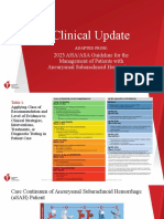 2023 Aneurysmal Subarachnoid Hemorrhage Clinical Update Slides