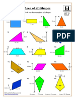 Geometry - Area and Perimeter - Area of 2D Shapes