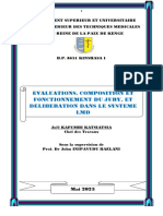 Evaluations Et Fonctionnement Du Jury en LMD