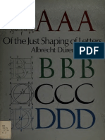 Of The Just Shaping of Letters - Durer, Albrecht