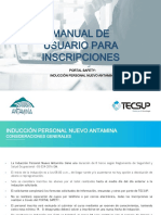 Manual de Usuario - Portal de Inscripciones