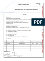 PST 07 Requisitos de SMS para Prestadores de Serviço Rev.00