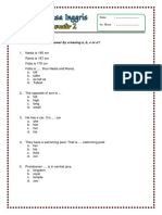 Soal Bahasa Inggris Kelas 5 Semester 2 Kurikulum 2013