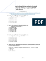 Basic College Mathematics An Applied Approach 10th Edition Aufmann Test Bank 1