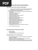 Principales Fallas en El Mantenimiento de Cintas Transportadoras