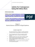 Business Statistics For Contemporary Decision Making 8th Edition Black Solutions Manual 1