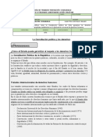 Actividad 6° Básico. Constitucion y Derechos Humanos