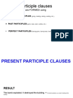 Participle Clauses