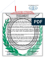 Testament: Cabinet Notarial Maître Hubert Gruvier Notaire A La Cour D'Appel Tribunal de Premiere Instance de Paris