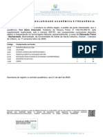 Atestado de Regularidade Acadêmica e Frequência