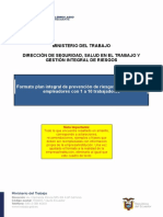 Formato Plan Integral de Prevencion de Riesgos Laborales v5