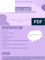 "Não É Nada"-Depressão