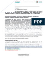 Asesoramiento para La Confección de Planilla de Valoraciones de 2° Cuatrim 2021