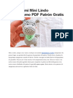 Amigurumi Mini Lindo Hipopotamo PDF Patron Gratis