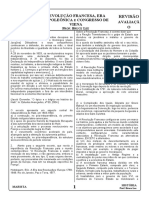 Lista Revisão História 2° Ano Revolução Francesa, Era Napoleônica e Congresso de Viena