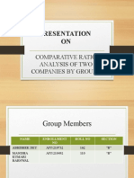 Assignment Comparative Ratio Analysis of