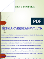 Company Profile - Sethia Overseas