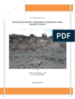 A Report On Pozzolana Ore Deposit Estimation at Ngurunga Quarry Site