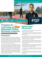 Licenciatura en Educacion Fisica Recreacion y Deportes