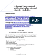 Concepts in Strategic Management and Business Policy Globalization Innovation and Sustainability 15th Edition Wheelen Solutions Manual 1