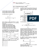 L13 - Exercicios de Aula Sobre Lentes