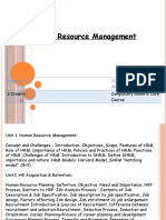 Unit 1. Human Resource Management