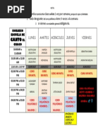 Horario Escuela de Canto El Chaco 2023