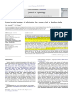 2011 - Hydrochemical Analysis of Salinization For A Tannery Belt in Southern India