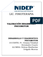 Valoración Desarrollo Psicomotor