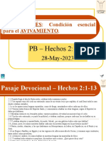 ED 2023-05-28 - Pentecostés Condición Esencial para El Avivamiento