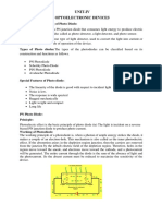 Unit-Iv Optoelectronic Devices: 1. Describe The Working of Photo Diode