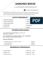 Curriculum Vitae Eveline Sanchez Bocio