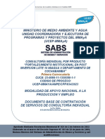 Ministerio de Medio Ambiente Y Agua Unidad Coordinadora Y Ejecutora de Programas Y Proyectos Del Mmaya (Ucep-Mmaya)